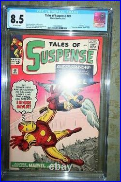 Tales of Suspense # 49 Marvel 1964 1st X-Men crossover, CGC 8.5 (VERY FINE +)