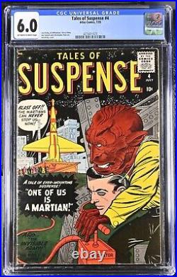 Tales of Suspense #4 1959 Atlas Comics CGC 6.0 FN OWithW PGS JACK KIRBY COVER