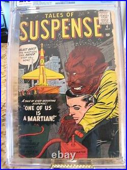 Tales of Suspense 4 CGC 2.0 Atlas Marvel July 1959