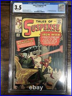Tales of Suspense #50 CGC 3.5 KEY 1st Appearance of The Mandarin OFF WHITE Pages