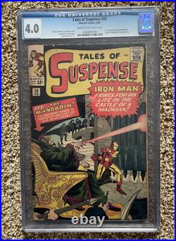 Tales of Suspense 50 CGC 4.0 1st Appearance Of The Mandarin Cream To Off White