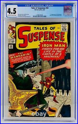 Tales of Suspense #50 CGC 4.5 O-W to White Pages First Mandarin Appearance TOS