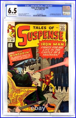 Tales of Suspense #50 CGC 6.5 1964 Jack Kirby 1st Appearance Mandarin