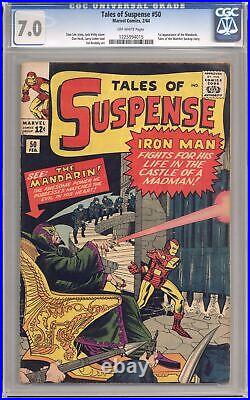 Tales of Suspense #50 CGC 7.0 1964 1225994015 1st app. Mandarin