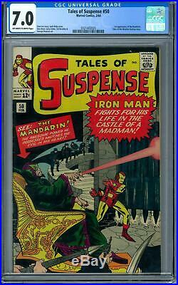 Tales of Suspense #50 CGC 7.0 (OW-W) 1st Appearance of the Mandarin