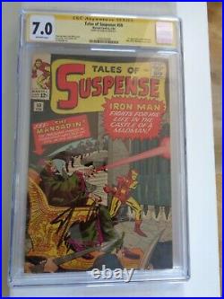 Tales of Suspense #50 CGC 7.0 signed by Stan Lee 1st App Mandarin Marvel 1964