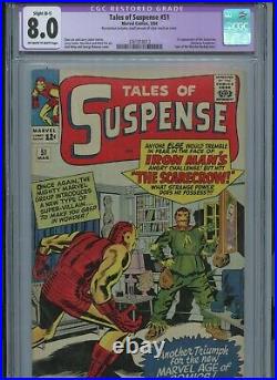 Tales of Suspense #51 (Marvel, 1964) - CGC 8.0 RESTORED, 1app of the scarecro