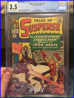 Tales of Suspense #52/1st Black WidowithCGC Universal 3.5 OW-W