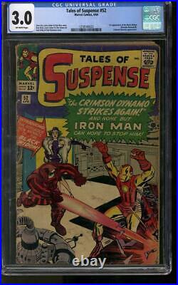 Tales of Suspense #52 CGC 3.0 (OW) 1st Appearance of Black Widow