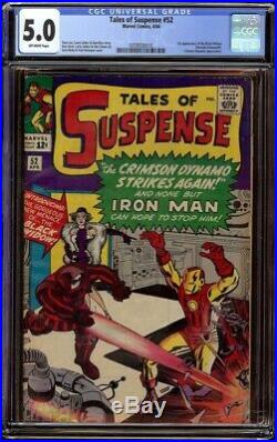Tales of Suspense # 52 CGC 5.0 OWithW (Marvel, 1964) 1st appearance of Black Widow