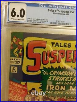 Tales of Suspense #52 CGC 6.0 1st Black Widow Appearance Avengers KEY MARVL 1964