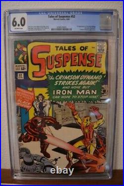 Tales of Suspense #52, CGC 6.0 Blue Label, Off White Pages, 1st Black Widow