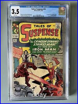 Tales of Suspense 52 cgc 3.5 white pages first Black Widow