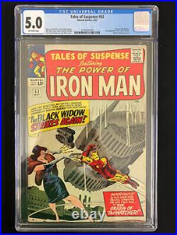 Tales of Suspense #53 CGC 5.0 (Marvel 1964) 2nd Black Widow! Iron Man