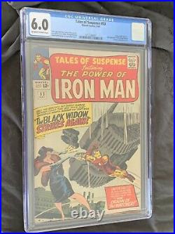 Tales of Suspense #53 CGC 6.0 Marvel Comics 1964 2nd Black Widow Watcher Nice
