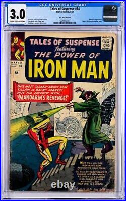 Tales of Suspense #54 1964 UKPV (1 of only 3) CGC 3.0 Cream/OW Mandarin Watcher