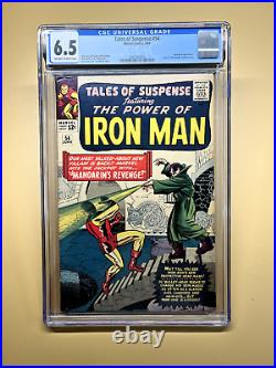 Tales of Suspense 54 CGC 6.5 (1964 Silver Age Marvel Comics) Mandarin Appearance