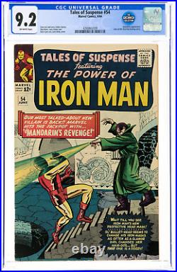 Tales of Suspense #54 Flawless CGC 9.2 Mandarin App Iron Man Marvel 1964