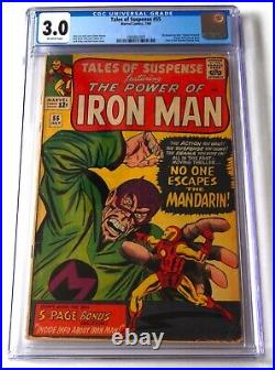 Tales of Suspense #55 (July 1964) CGC 3.0 Marvel Iron Man Jack Kirby cover