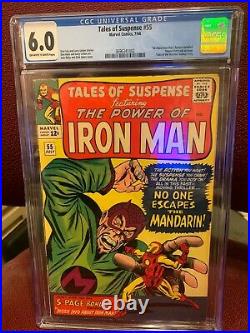 Tales of Suspense #55 July 1964 CGC 6.0 Iron Man 3rd App Mandarin
