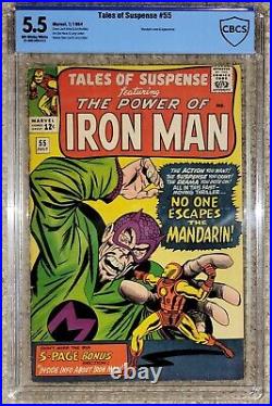 Tales of Suspense #55 Marvel 7/64 CBCS 5.5 MANDARIN APPEARANCE (Not CGC)