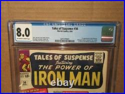 Tales of Suspense #56 Marvel Comics 8/64 CGC 8.0