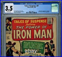 Tales of Suspense #57 1964 CGC 3.5 First appearance of Hawkeye by Stan Lee Comic