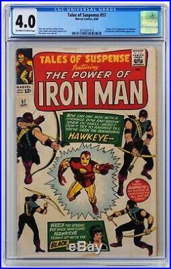 Tales of Suspense # 57 CGC 4.0 Off-White/White Pages 1st Hawkeye appearance