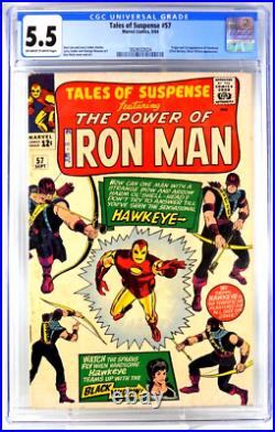 Tales of Suspense #57 CGC 5.5 1964 1st Appearance Hawkeye TV show