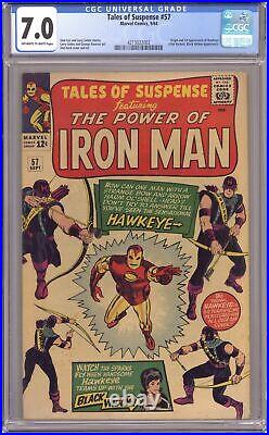 Tales of Suspense #57 CGC 7.0 1964 4213022002 1st app. Hawkeye