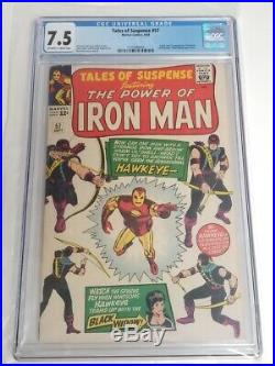 Tales of Suspense #57 CGC 7.5 Iron man Black Widow 1st Appearance Hawkeye