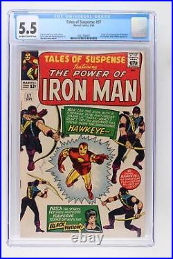 Tales of Suspense #57 Marvel 1964 CGC 5.5 Origin and 1st Appearance of Hawkeye