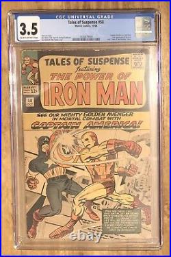 Tales of Suspense #58 CGC 3.5 (1964) Jack Kirby 2nd Appearance Of Kraven