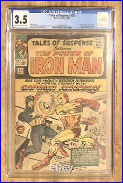 Tales of Suspense #58 CGC 3.5 (1964) Jack Kirby 2nd Appearance Of Kraven