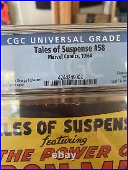 Tales of Suspense # 58 CGC 7.0 Silver Age Key Marvel Comic 2nd app. Kraven