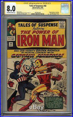 Tales of Suspense #58 CGC 8.0 VF SS STAN LEE Captain America vs Iron Man KIRBY