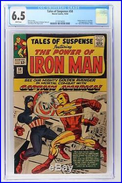 Tales of Suspense #58 Marvel 1964 CGC 6.5 Captain America VS. Iron Man. 2nd Ap