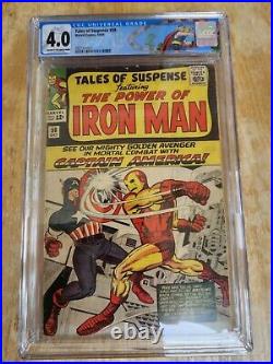 Tales of Suspense 58 The Power of Iron Man CGC 4.0 Captain America Marvel Comics