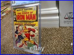 Tales of Suspense 58 cgc 8.0 Marvel 1964 Captain America vs Iron Man owithw pgs VF