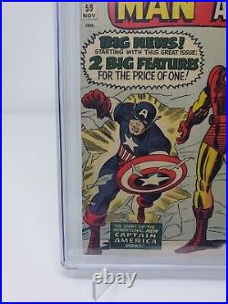 Tales of Suspense #59 CGC 6.0 1964 1st app. Jarvis WHITE PAGES