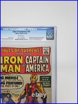 Tales of Suspense #59 CGC 6.0 1964 1st app. Jarvis WHITE PAGES