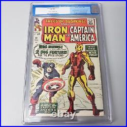 Tales of Suspense #59 CGC 8.0 CR2OW Pages 1st Capt Solo Story Marvel Comics 1964
