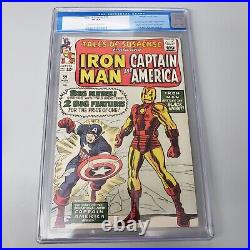 Tales of Suspense #59 CGC 8.0 CR 2 OW Pages 1st Solo Capt America Marvel 1964