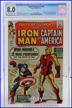 Tales of Suspense # 59 CGC 8.0 Iron Man/Captain America double feature begins
