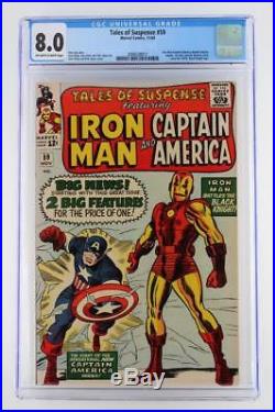 Tales of Suspense #59 CGC 8.0 VF Marvel 1964 1st solo Captain America