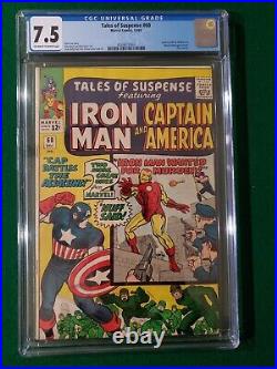 Tales of Suspense #60 CGC 7.5 OWithW Hawkeye Silver Age Captain America 1964
