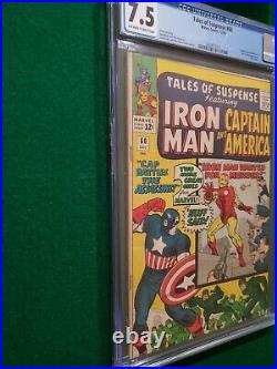 Tales of Suspense #60 CGC 7.5 OWithW Hawkeye Silver Age Captain America 1964