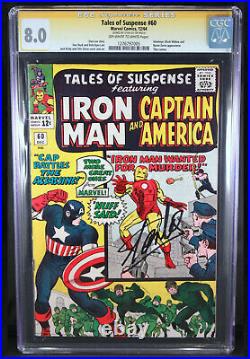 Tales of Suspense 60 CGC 8.0 SS AUTO STAN LEE Captain America Iron Man Avengers