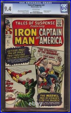 Tales of Suspense # 61 CGC 9.4 OW (Marvel, 1965) Mandarin cover & appearance