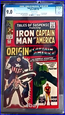 Tales of Suspense #63 1965 CGC 9.0 1st Silver Age Origin Captain America